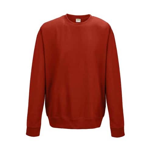 Unisex sweater Fire red. Leverbaar vanaf maat XS t/m 5XL.