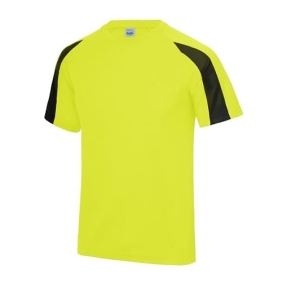 Contrast Cool T JC003 - Electric Yellow - Jet Black.