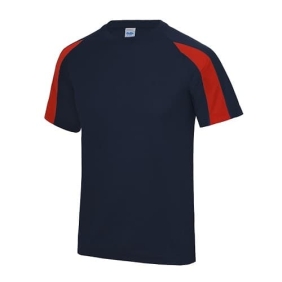 Contrast Cool T JC003 - French Navy - Fire Red.