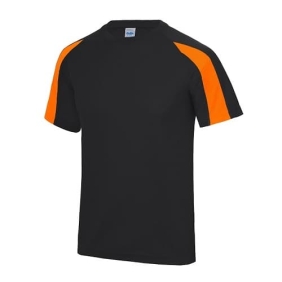 Contrast Cool T JC003 - Jet Black - Electric Orange