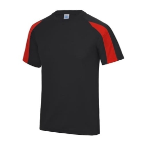 Contrast Cool T Jet-black-Fire-red.