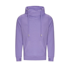 Cross neck hoodie JH021 Digital Lavender,. 