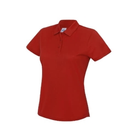 Woman's Cool Polo JC045 - Fire red