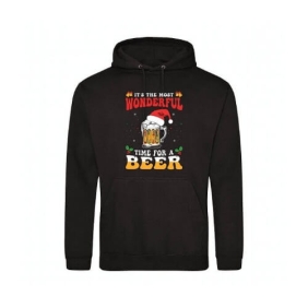 Kerst hoodie - Its the most wonderful time for a Beer.