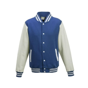 Varsity Jackets JH043 Royal blue-Arctic white.